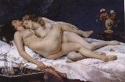 Gustave Courbet Sleep USA oil painting artist